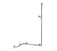 Keuco Keuco Barre de douche Plan Care avec support, pos. droite/gauche, 597/880/1265mm, AL si- Quantité:1