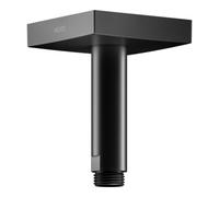 Bras de douche KEUCO, raccordement au plafond, carré, saillie 100 mm, 53089370102, Couleur: Noir Mat