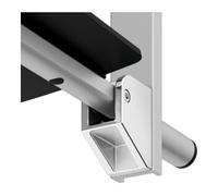 Keuco Keuco Care siège rabattable à suspendre, argenté anodisé, noir Quantité:1