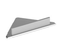 Keuco Keuco Étagère d'angle de douche Edition 400 Alu si-élox, 242x245mm, avec raclette en verre Quantité:1