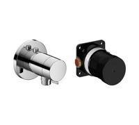 Keuco Keuco Kit de montage IXMO SOLO vc, ensemble thermostat de douche encastré, raccord flexible, rond Quantité:1