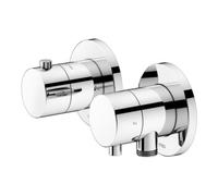 KEUCO Set robinetterie thermostatique encastrée PLAN blue 53953011221 2 voies support douche chromé