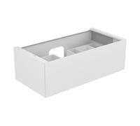 Keuco Edition 11 vasque 31251110000 105 x 35 x 53,5 cm, laqué satiné mat, verre clair anthracite