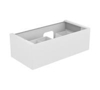 Keuco Edition 11 vasque 31254300000 105 x 35 x 53,5 cm, laqué satiné mat, verre blanc