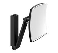 Keuco Keuco Miroir cosmétique éclairé iLook_move 200x200mm, pivotant, basculant, noir mat Quantité:1