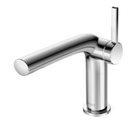 KEUCO EDITION 400 Mitigeur monocommandé pour lavabo 120, sans garniture de vidage, saillie 153mm, 51504130102, Couleur: Chrome noir brossé