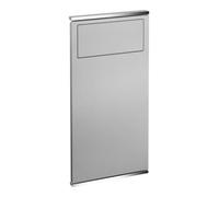 KEUCO Module lavabo 1 PLAN Integral 44988015101 – poubelle, charnières à gauche, chromé/blanc mat