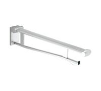 KEUCO PLAN Care barre d'appui pliante, avec distributeur de papier toilette, 850mm, 34903010851, Couleur: chromé/blanc