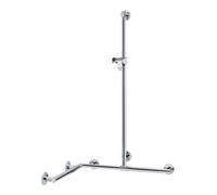 Keuco Keuco Plan Care Barre de douche avec support, droite/gauche, 597x797x1263 mm, chromé Quantité:1