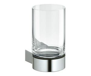 Keuco Keuco Plan m Porte-verre verre trempé inox/noir gris Quantité:1