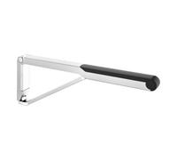 Keuco Axess WC poignée de support 35003170737 aluminium argent anodisé/noir, 700 mm