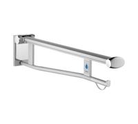 Keuco Keuco Poignée d'appui rabattable WC Plan Care 850mm, droite, alu argenté anodisé/blanc Quantité:1
