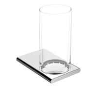 Keuco Keuco Porte-verre Edition 400 en verre véritable, chrome noir brossé Quantité:1