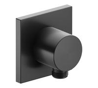 KEUCO IXMO raccord de tuyau, forme de rosace carrée, 59547130002, Couleur: Chrome noir brossé