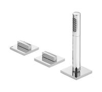 Keuco Edition 11 Mitigeur de bain 51130, 3 trous, montage sur bord de baignoire, 51130, Coloris: Chrome noir brossÃ© - 51130130500