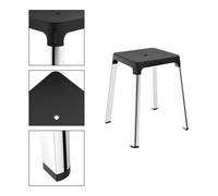 Keuco Keuco Tabouret AXESS Assise 338 mm, chromé/noir Quantité:1