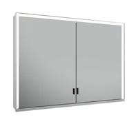 Keuco Royal Lumos armoire à glace 14304172303 1000x735x165mm, argent anodisé, 2 portes longues, porche mural