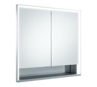 Keuco Keuco Vis pour panneaux portes courtes Royal Lumos 80x73x13cm, avec Abl, encastré, 2 portes Quantité:1