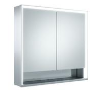 Keuco Keuco Vis pour panneaux portes courtes Royal Lumos 80x73x16cm, c/ rangement, WV, 2 p., alu anodisé argent Quantité:1