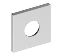 Keuco Keuco Wandrosette carrée IXMO 105x105mm, f Ab/Umstellv, encastrée, noir mat brossé Quantité:1