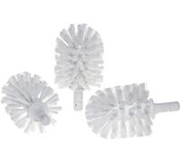 KEUCO Lot de 3 têtes de Brosse WC de Rechange interchangeables, 12,7 x 7,2 cm, Blanc, Fabricant d'origine