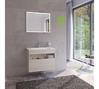 Keuco Meuble sous-vasque Stageline 32862180000 80 x 62,5 x 49 cm, décor cachemire, verre clair cachemire, sans électricité