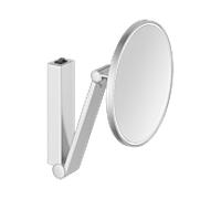 Keuco miroir cosmétique iLook_move 17612179004 finition aluminium, modèle mural, beleuchtet , Ø 212 mm