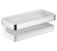 KEUCO Tablette de douche Collection Moll 12758010000 fixation cachée chromé/blanc