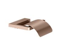 KEUCO Moll porte-papier toilette 12760290000 avec couvercle, or rouge brossé