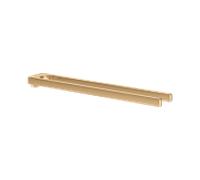 KEUCO Moll porte-serviettes 12718250000 rigide, 2 bras, 450 mm, laiton brossé
