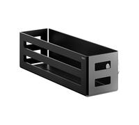 Keuco Panier de douche 32 cm, aluminium noir mat, Made in Germany, amovible, avec vis et chevilles, tablette de douche à percer