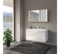 Keuco Paris Meuble avec plan vasque et armoire de toilette, 111503960007,