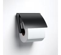 Keuco Plan Black Selection porte-rouleau papier toilette 14960370000 noir, avec couvercle
