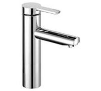 KEUCO Mitigeur lavabo PLAN blue 130 sans vidage à tirette saillie 125 mm finition aluminium