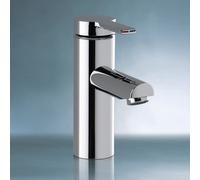 KEUCO PLAN blue Mitigeur monocommandé pour lavabo 90, avec garniture d'écoulement, saillie 107mm, 53902010000, Couleur: Chromé