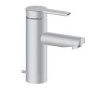KEUCO Mitigeur lavabo PLAN blue monocommandé – Saillie 107mm, vidage, finition aluminium
