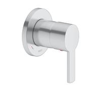 KEUCO Mitigeur monocommandé encastré PLAN blue rosace ronde finition aluminium 53951170001