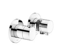 KEUCO PLAN blue Set robinetterie thermostatique UP 2 voies avec raccord de flexible et support de douche, 53953011221, Couleur: Chromé