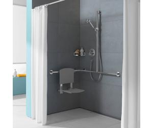 Keuco PLAN Care Barre de douche, avec poignée de maintien, 34915174911,