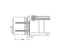 Keuco kit de fixation 5 Plan Care 34991, 2x vis Ã tÃªte fraisÃ©e 10x80 V2A - 34991000200