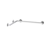 KEUCO PLAN Care main courante pour douche et baignoire, gauche 797mm, droite 797mm, 34911176600, Couleur: Aluminium anodisé argent / chromé