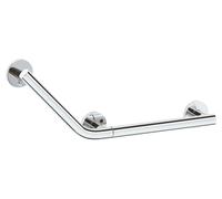 KEUCO PLAN Care poignée coudée, modèle à gauche, 34907170402, Couleur: Aluminium anodisé argent / chromé