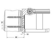 Keuco kit de fixation 5 Plan Care 34991, 2x vis Ã tÃªte fraisÃ©e 10x80 V2A - 34991000200