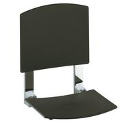 KEUCO PLAN Care siège de douche montage mural, rabattable vers le haut, 34982170038, Couleur: Aluminium anodisé argent / gris clair