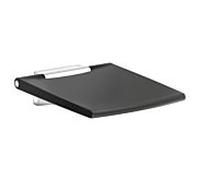 Keuco Plan Care Siège pliant 34983170037 en aluminium peint / gris noir, pour montage mural