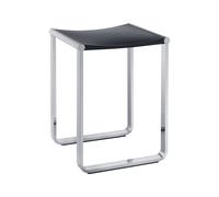 KEUCO PLAN Care tabouret, jusqu'à 100 kg, plastique Assise, 14982010038, Couleur: chromé/gris clair