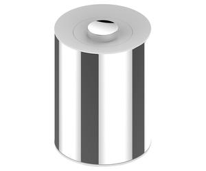 KEUCO PLAN corbeille à déchets modèle sur pied, avec couvercle, 04989510051, Couleur: blanc mat / blanc