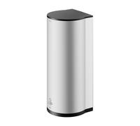 KEUCO PLAN Distributeur de désinfectant à capteur pour désinfection liquide et gel désinfectant, indicateur de niveau à LED, 14987170037, Couleur: aluminium anodisé argent / noir