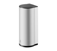 KEUCO PLAN distributeur de savon à capteur pour savon mousse, LED indicateur de niveau, 1100ml, 14986170137, Couleur: aluminium anodisé argent/noir