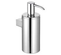 Keuco Plan Distributeur de Savon, 250 ML, modèle Mural, métal chromé | Fabriqué en Allemagne, rechargeable, avec vis et chevilles, distributeur de savon liquide pour percer